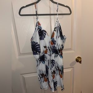 Floral Romper- Size 8/10